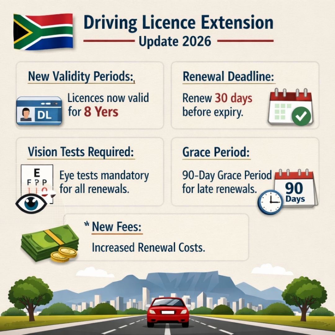 South Africa Driving Licence Extension Update 